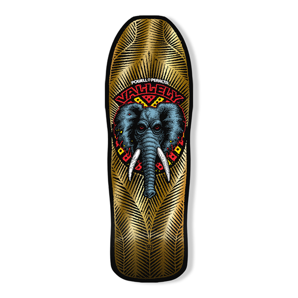 Powell Peralta Mike Vallely Elephant 9.85" - Black / Gold Foil Metallic