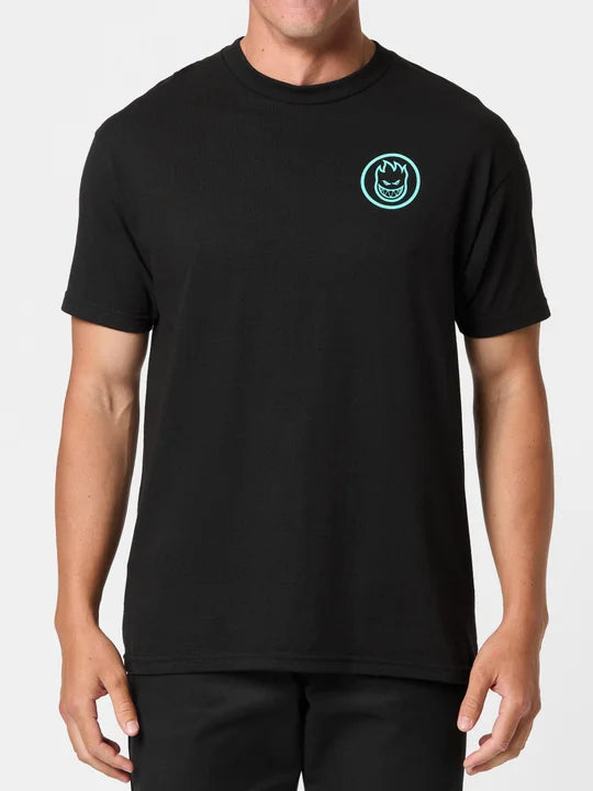 Spitfire Radioactive Classic Swirl Tee - Black