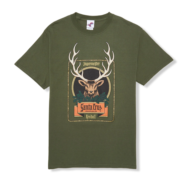 Santa Cruz Jägermeister Kendall Deer Tee - Olive