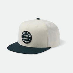 Brixton Oath III  Snapback - Charcoal / Off-White