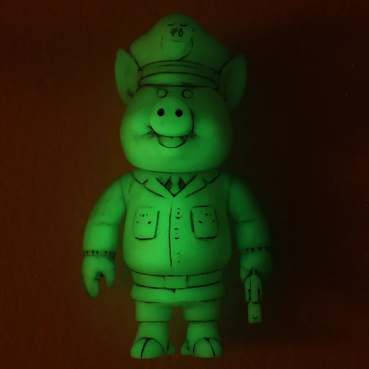 STRANGELOVE Pig Vinyl Toy - Green Glow / Signed