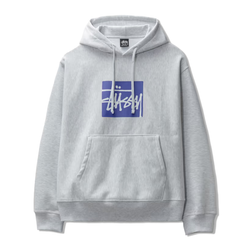 Stussy Stock Box Hoodie - Ash Heather