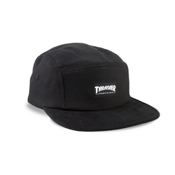 Thrasher 5 Panel Snapback Hat - Black