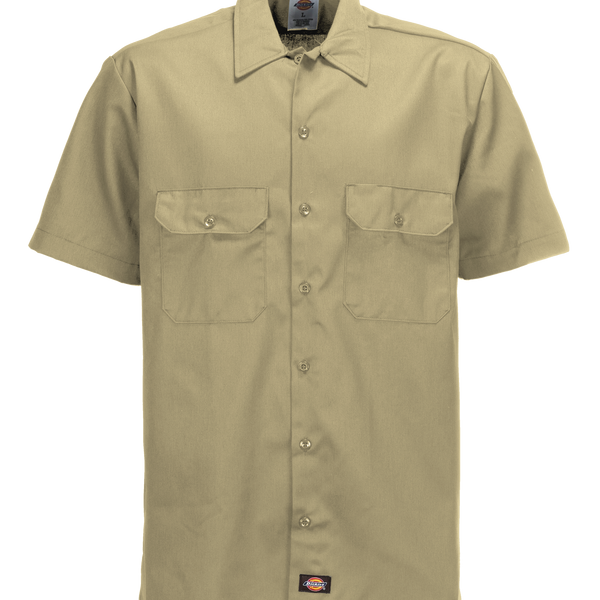 Dickies 1574 Work Shirt S/S - Khaki – Evolve Skate Store