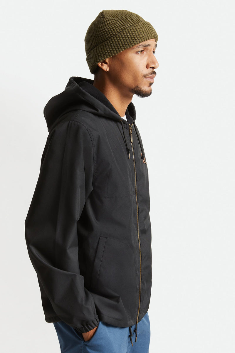 Brixton Claxton Beta Zip Hood Jacket - Black