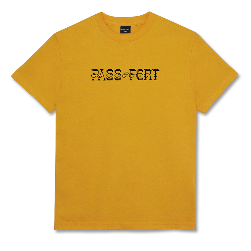 Pass~Port Needlework Tee - Gold