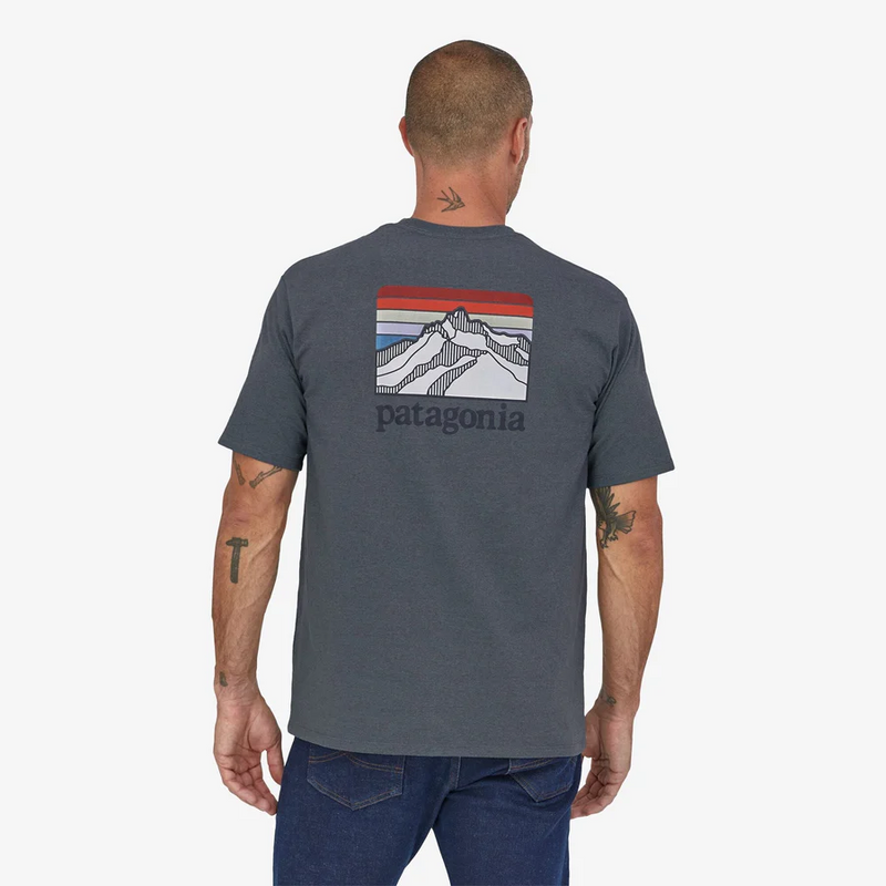 Patagonia Ridge Logo Pocket Responsibili-Tee - Plume Grey