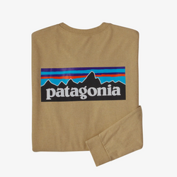 Patagonia Long Sleeve P-6 Logo Responsibili-Tee - Sespe Tan