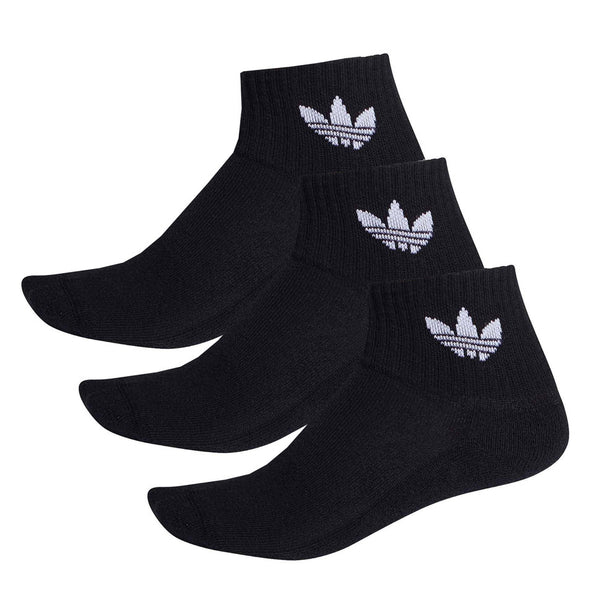 Adidas Mid Ankle Socks - 3 Pair Black