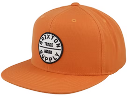 Brixton Oath III Paradise Orange/White Snapback