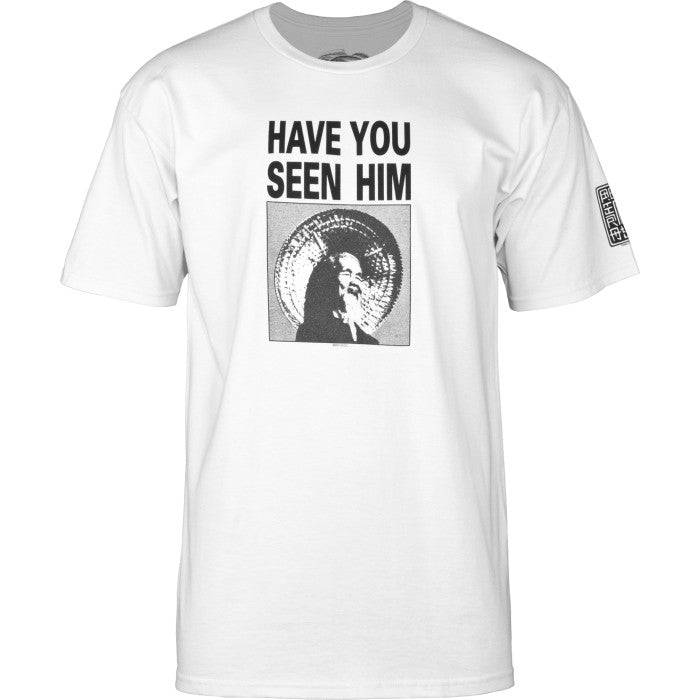 Powell Peralta "Have You Seen Him?" S/S Tee - White