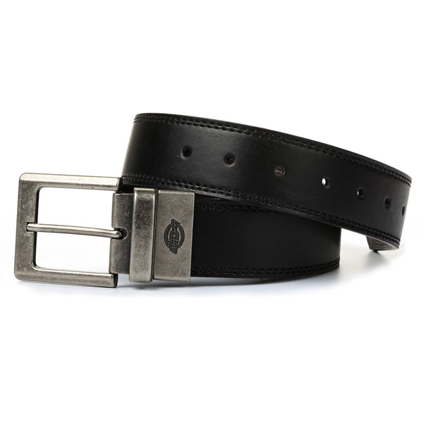 Dickies Reversible Leather Belt - Black Brown