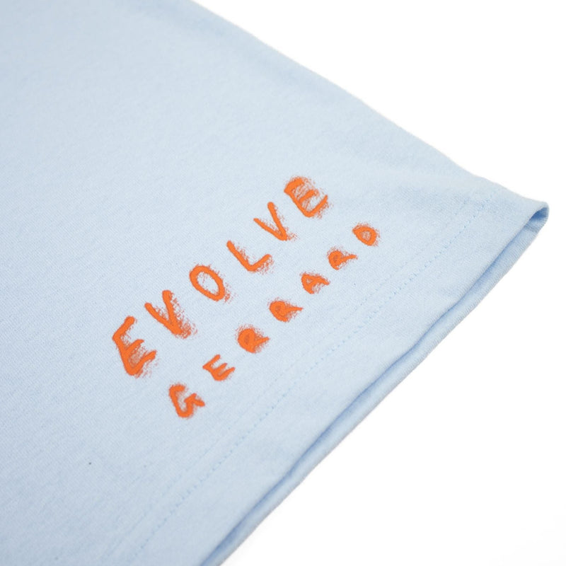 Evolve x Tom Gerrard Old Mate Tee - Sky Blue/Orange