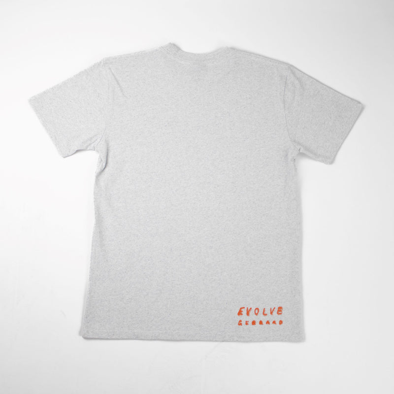 Evolve x Tom Gerrard Old Mate Tee - Athletic Heather/Orange