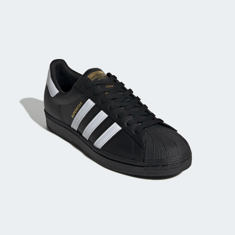 Black and white adidas superstar shoes outlet