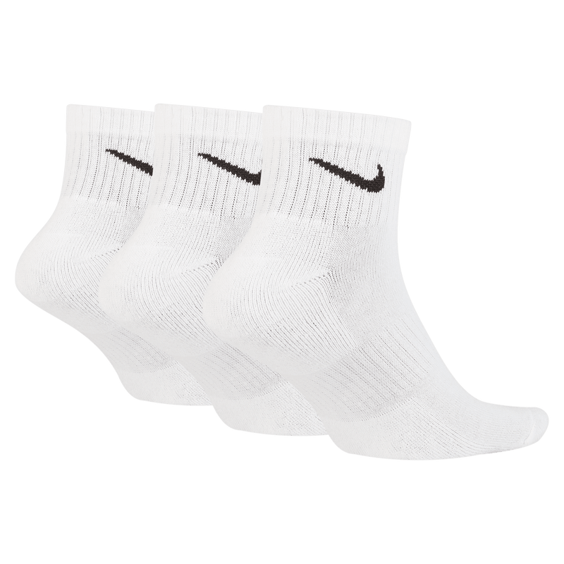 Nike Cotton Cushioned Ankle Socks 3pk - White