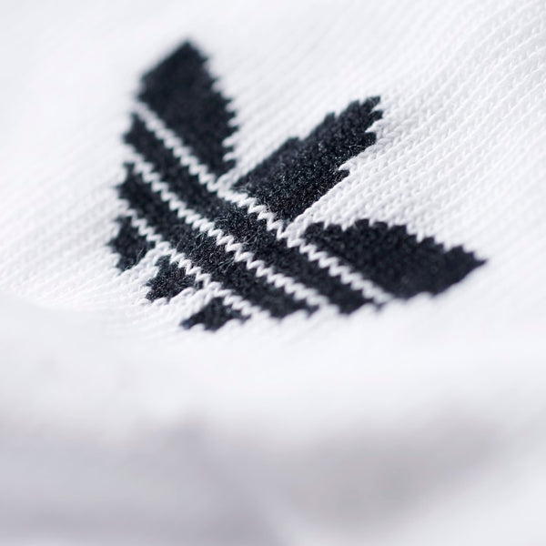 Adidas Trefoil Liner Socks - 3 Pair White/ Black