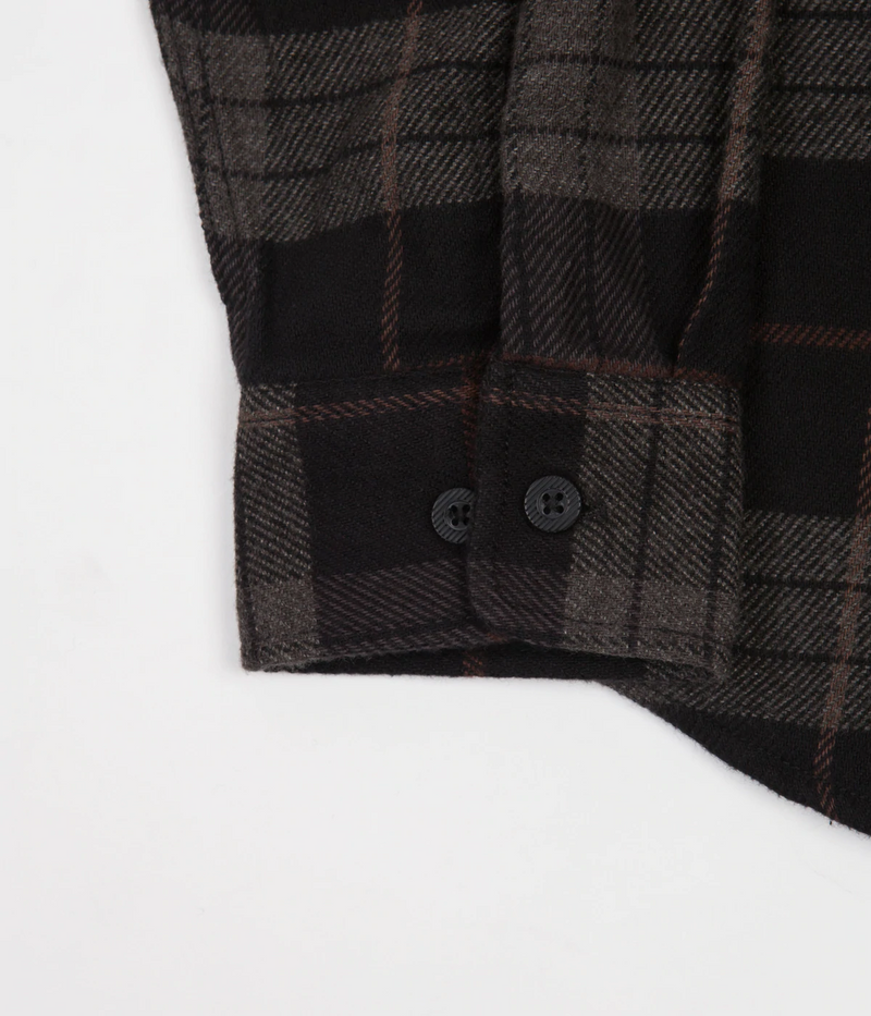 Brixton Bowery L/S Flannel - Black Charcoal