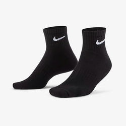 Nike Cotton Cushioned Ankle Socks 3pk - Black