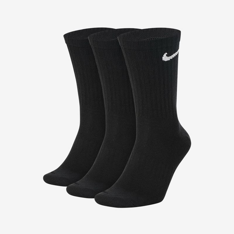 Nike Everyday Crew Socks 3pk - Black