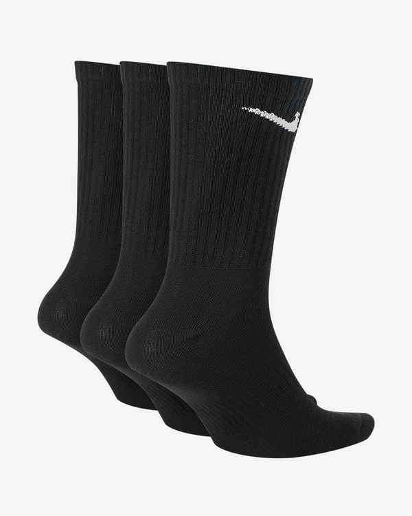 Nike Everyday Crew Socks 3pk - Black