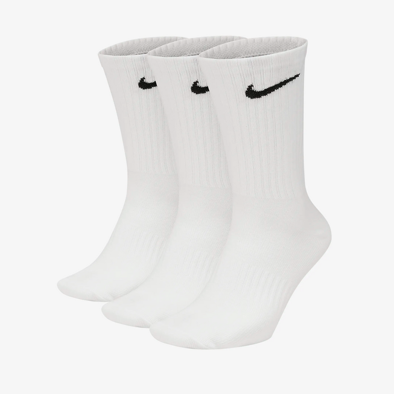 Nike Everyday Crew Socks 3pk - White