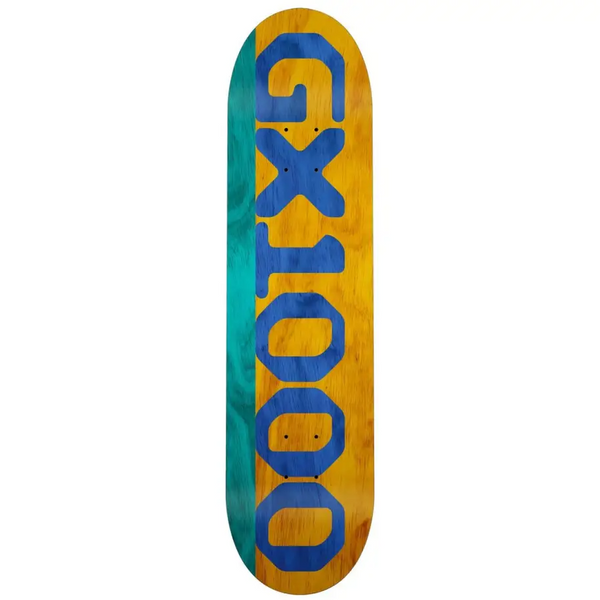 GX1000 Split Stain Deck Teal/Yellow - 8.25